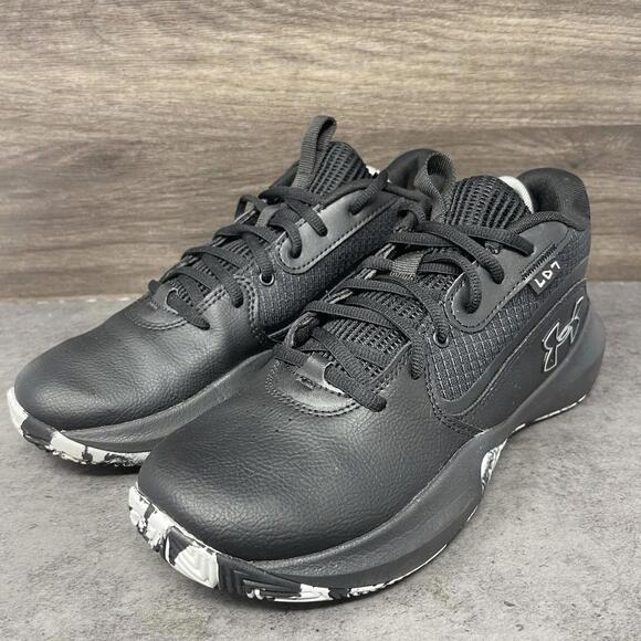 Under Armour Lockdown 7 Sneakers Mens Size 8 Black White Basketball 3028512-003 main image 8